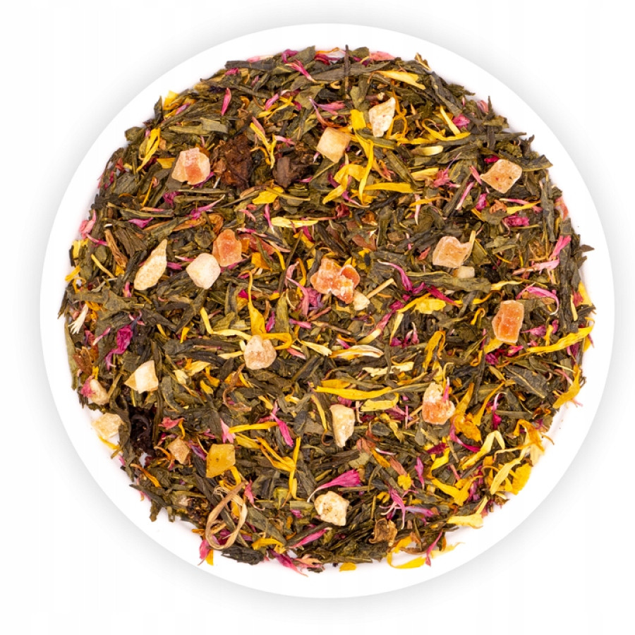 Čaj Zelený Listnatý Rájový Pták Mango Papaja Ananas Teaverso 1000G