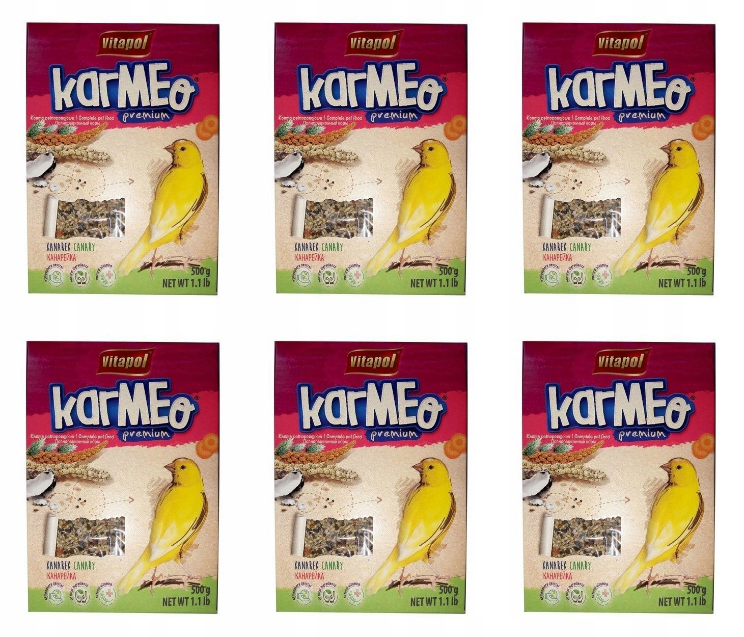 Směs pro malé ptactvo Vitapol 6x0,5 kg