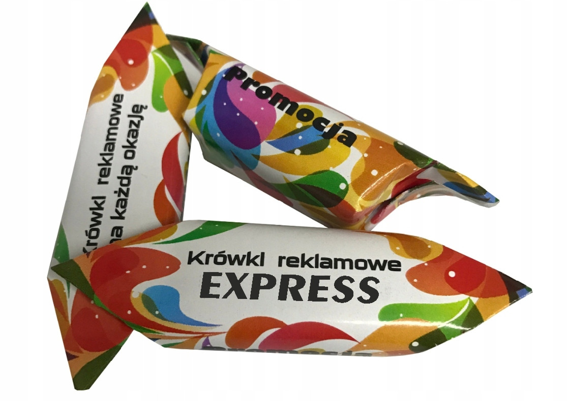 Bonbóny Krówki Firemní bonbóny s logem Rychlá kráva libovolný potisk Expres 24h1kg