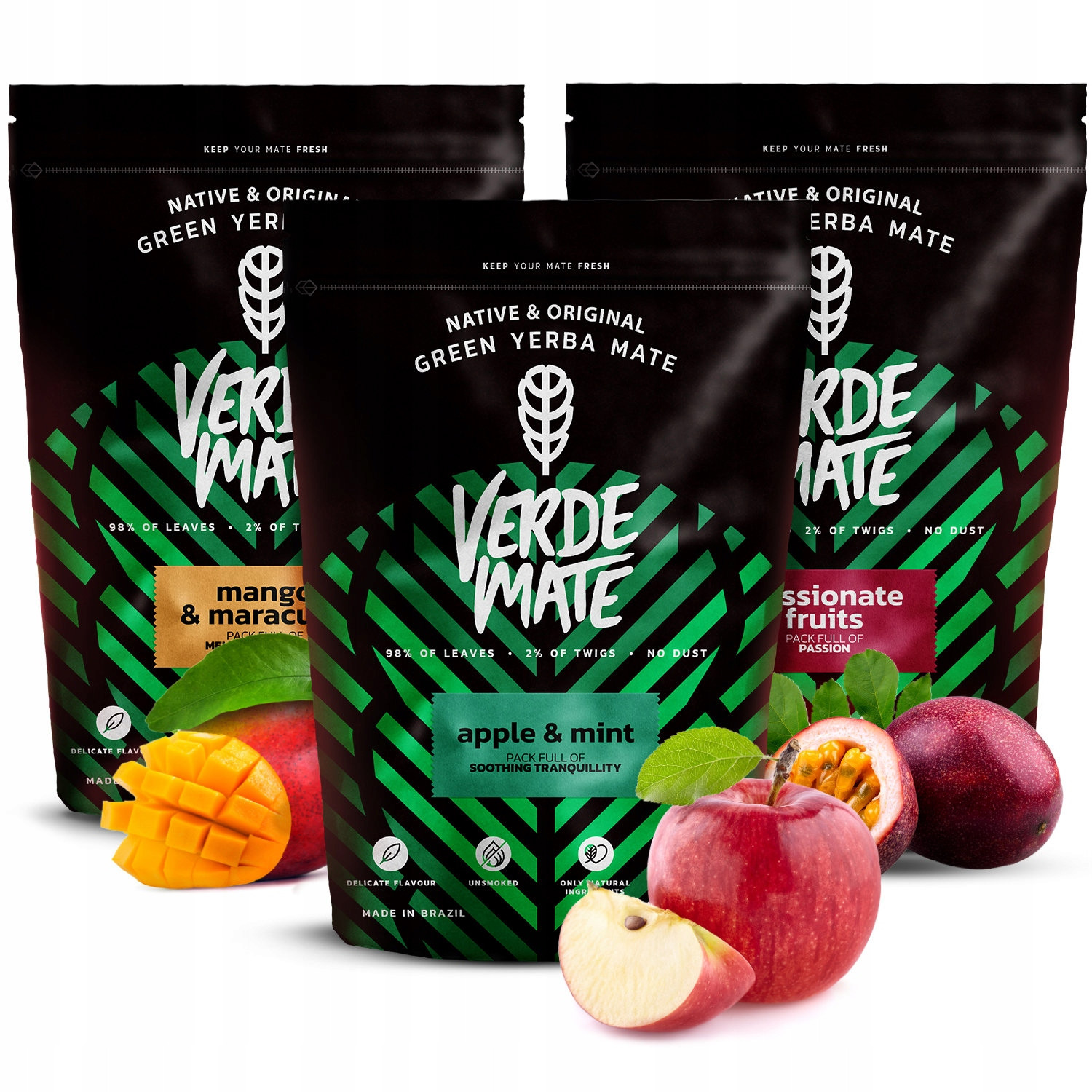 Sada Yerba Mate Green Ovocná 3x500g na start