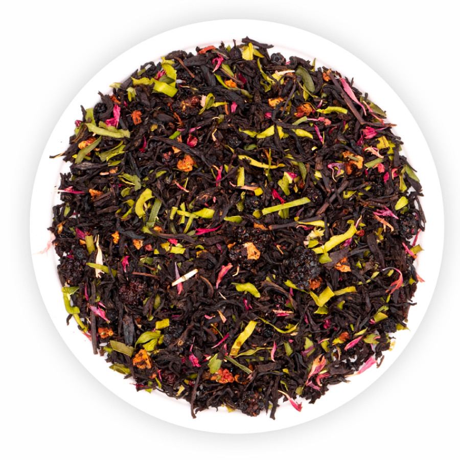 Čaj Černý Listový Ostružina Borůvka Limetka Malaga Teaverso 1000G