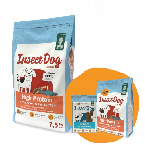 Green Petfood InsectDog High Protein Insect & Salmon - 7,5 kg