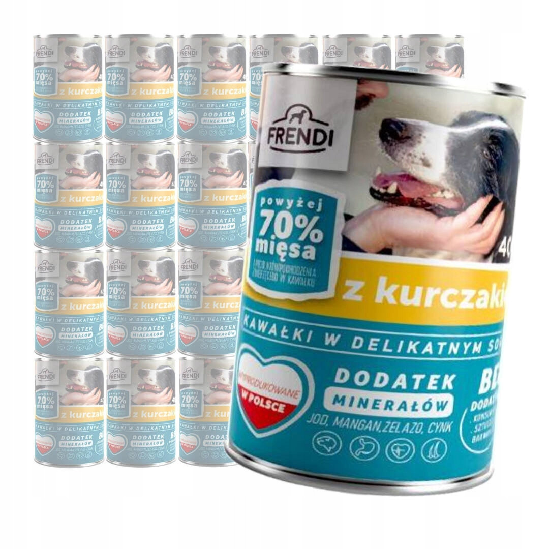 Frendi Vlhké Krmivo pro psa 24x400 g Kousky v omáčce s kuřecím masem