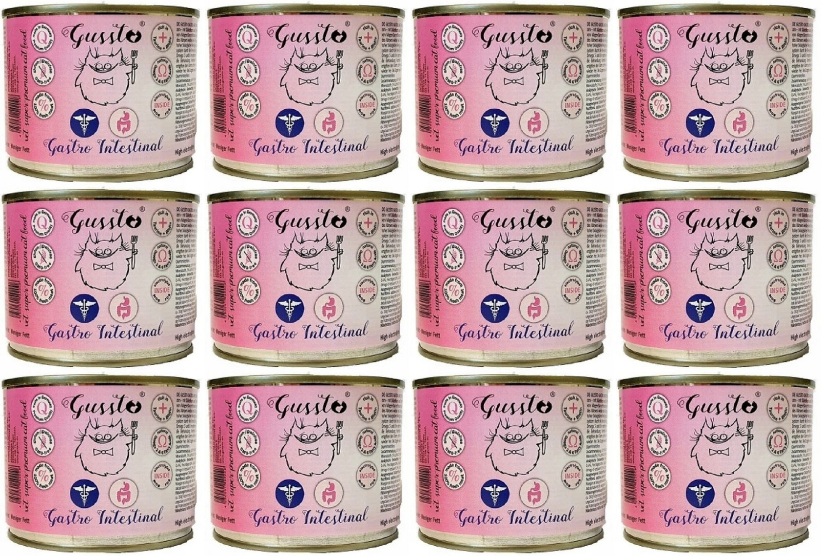 Gussto Cat Gastro Intestinal 12 x 200 g