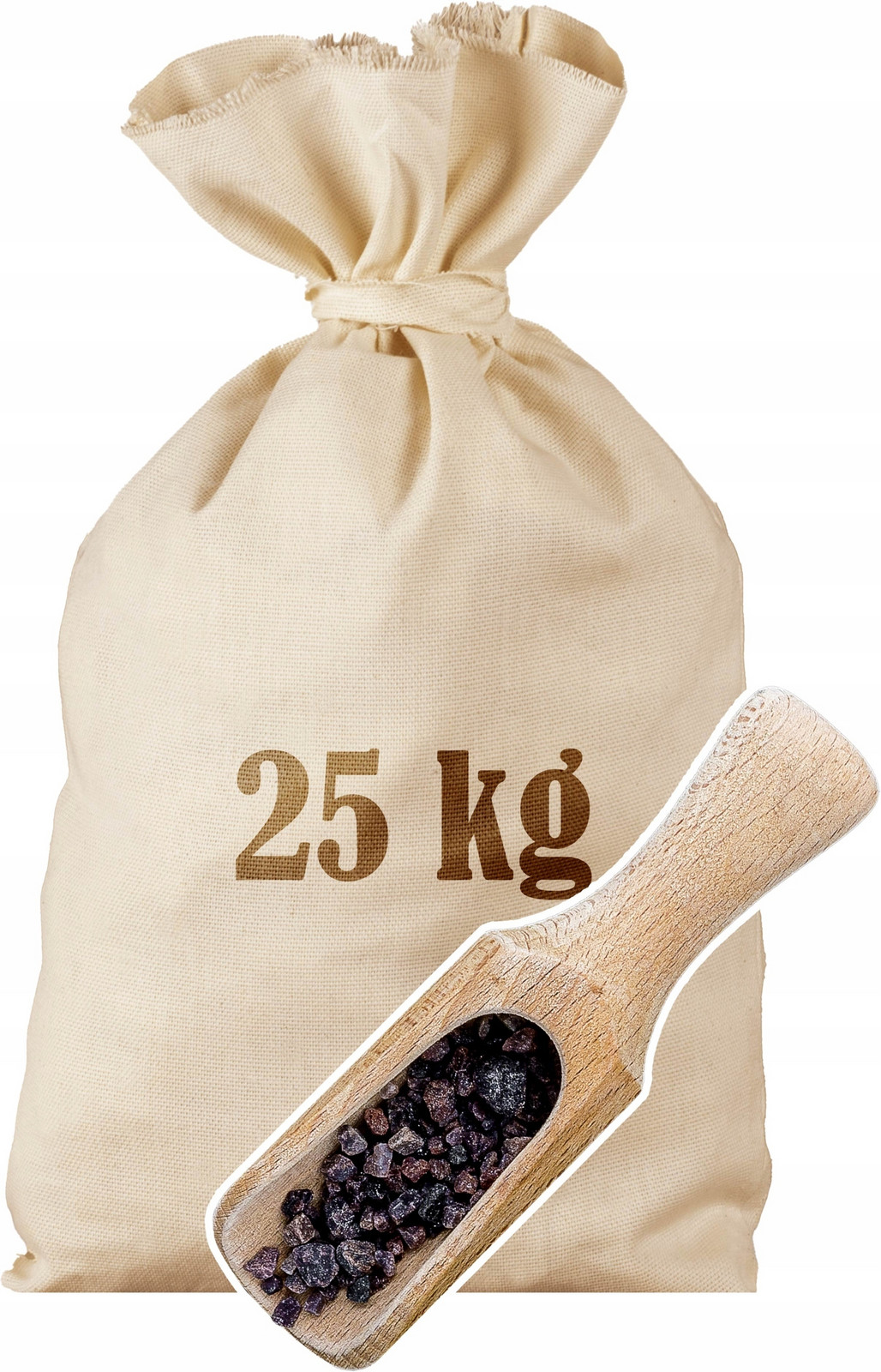 Himalájská sůl 25kg Černý hrubý Přírodní sáček