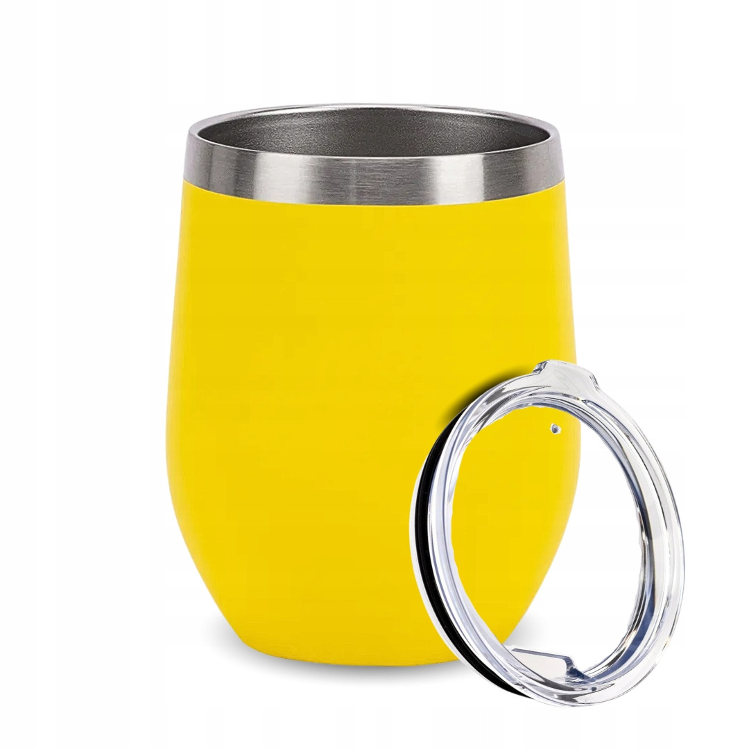 Sada Hrnek Yerba Mate Matero TermoLid Žlutý 350ml s víčkem Bombilla