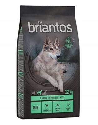 Krmivo Pro Psa Briantos Adult jehněčí, bez obilovin. Dobře Stravitelné