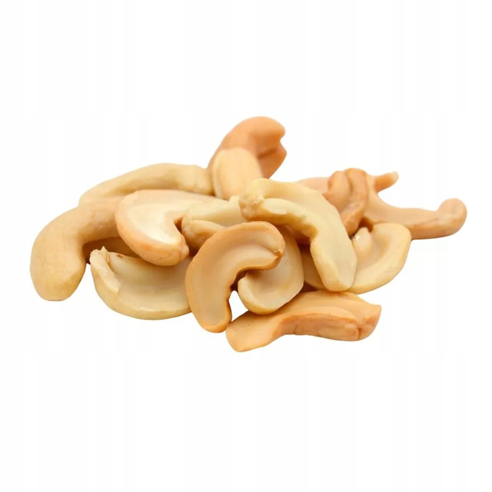 Kešu ořechy půlky přírodní 5000 g Kešu Ořechy 5kg loupané a lahodné