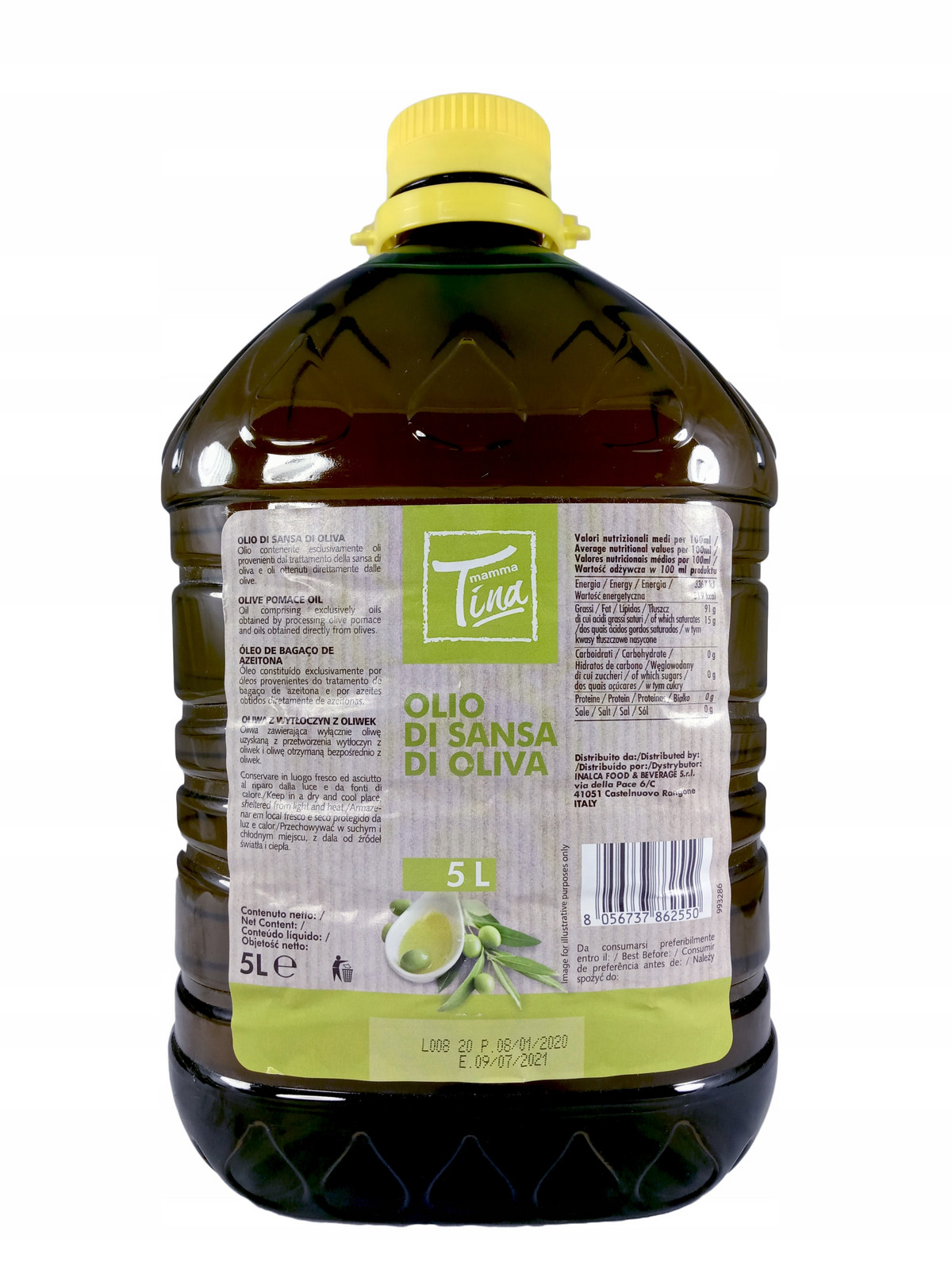 Olivový olej italský extra panenský Mamma Tina 5000 ml jakostní