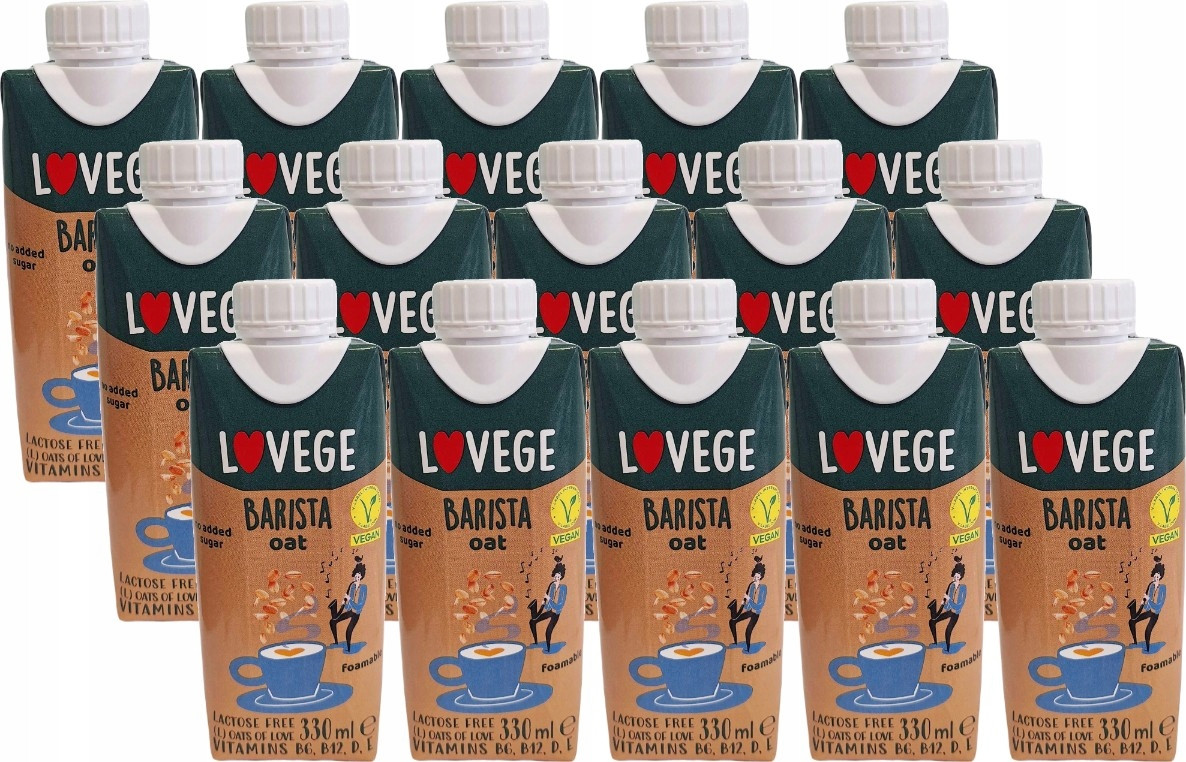 15x Sante Nápoj Lovege Ovesný Pro Baristy Bez Cukru 0,33l