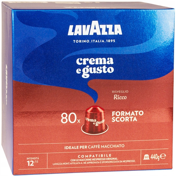 Kapsle S Kávou Pro Nespresso Lavazza Espresso Crema E Gusto Ricco 80 ks