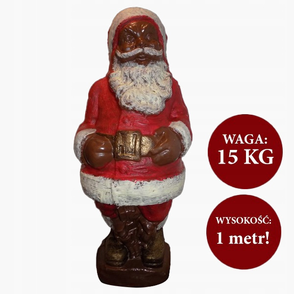 Santa z čokolády 1 metr, 15 Kg