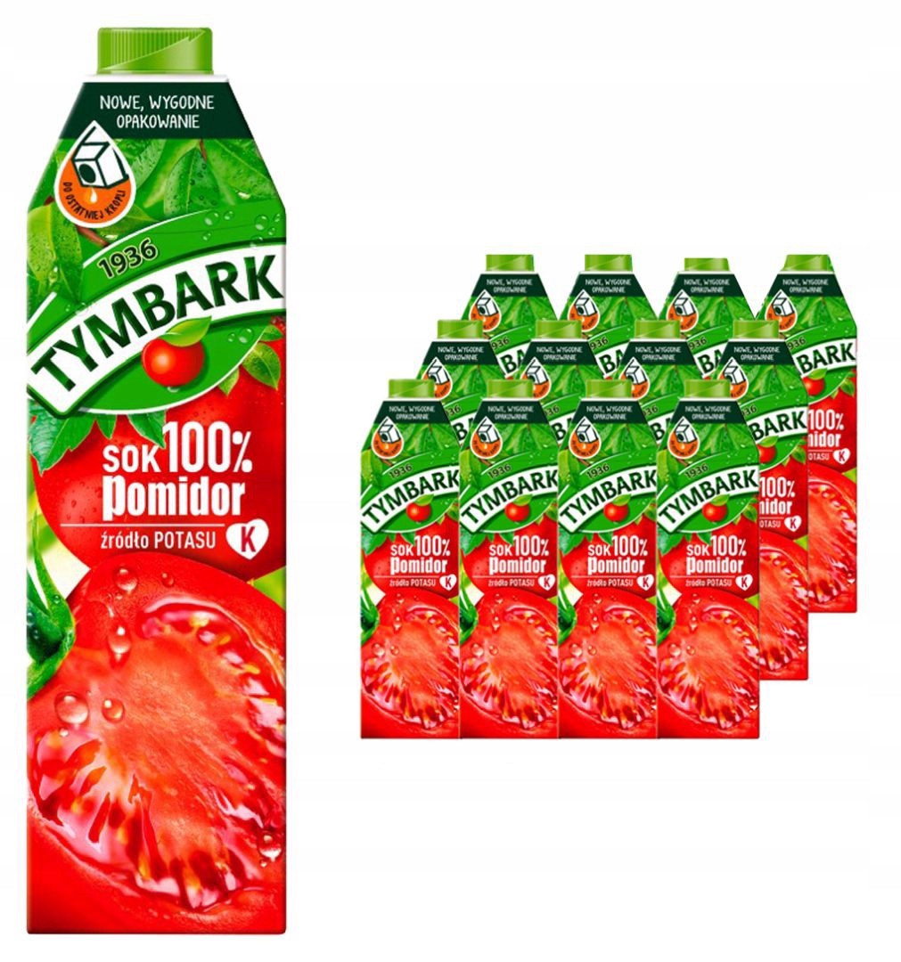 Tymbark Šťáva 100% rajče 1 l x 12 kusů