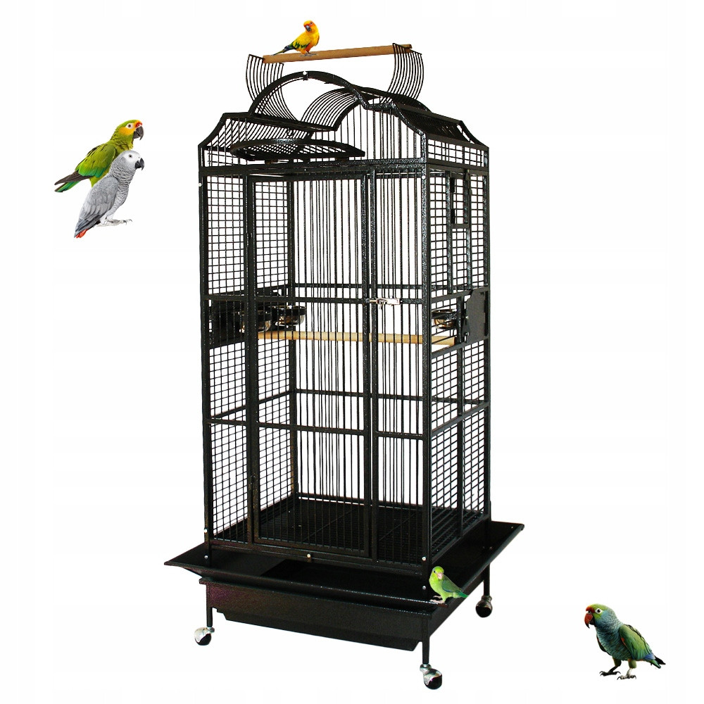 Terra International 206BS Klec voliéra pro papoušky tmavá antika 89x81x172