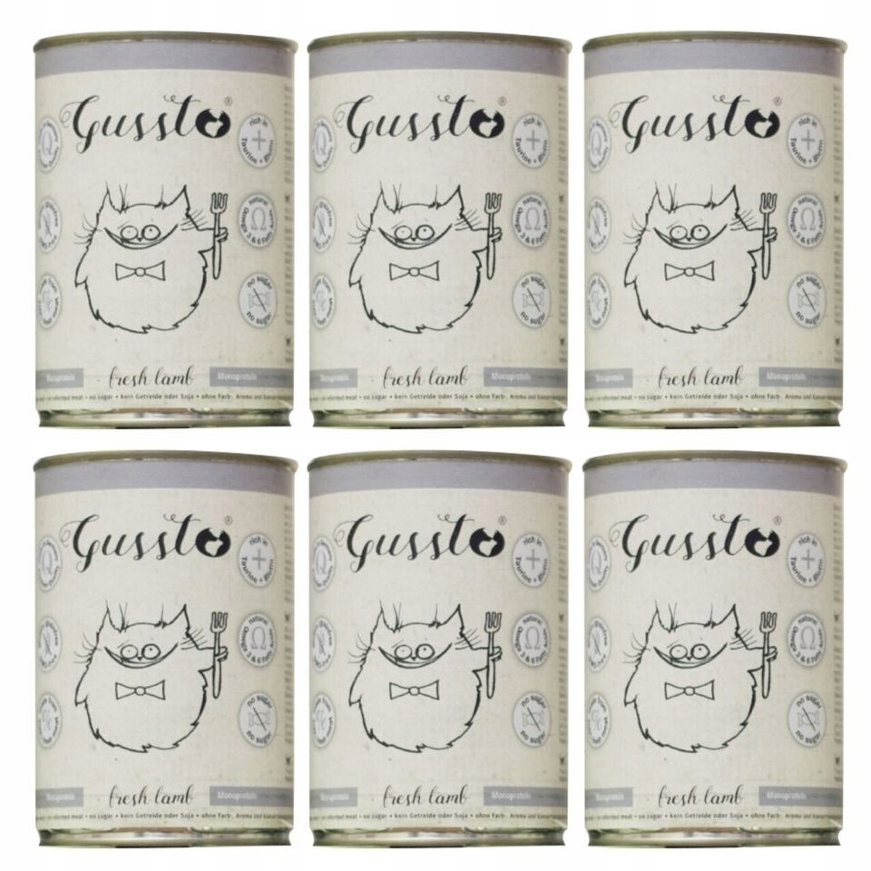 Gussto Cat Fresh Lamb 6 x 400 g
