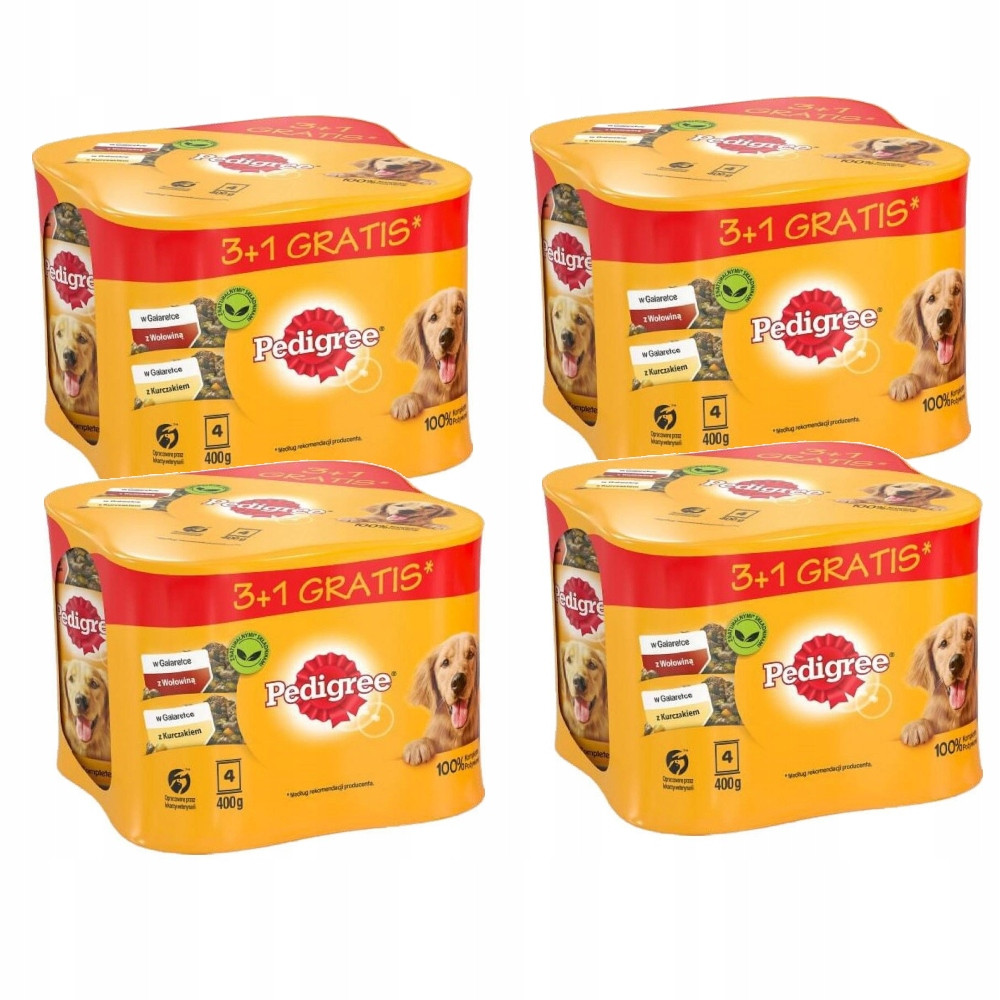 Vlhké krmivo pro psy Pedigree MIX Chutí 24x400 g