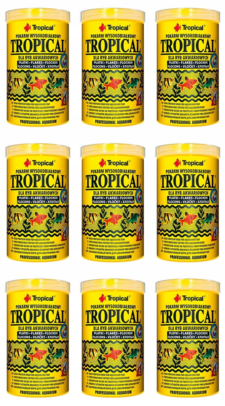 Tropical vysokoproteinové krmivo pro ryby 9x100ml
