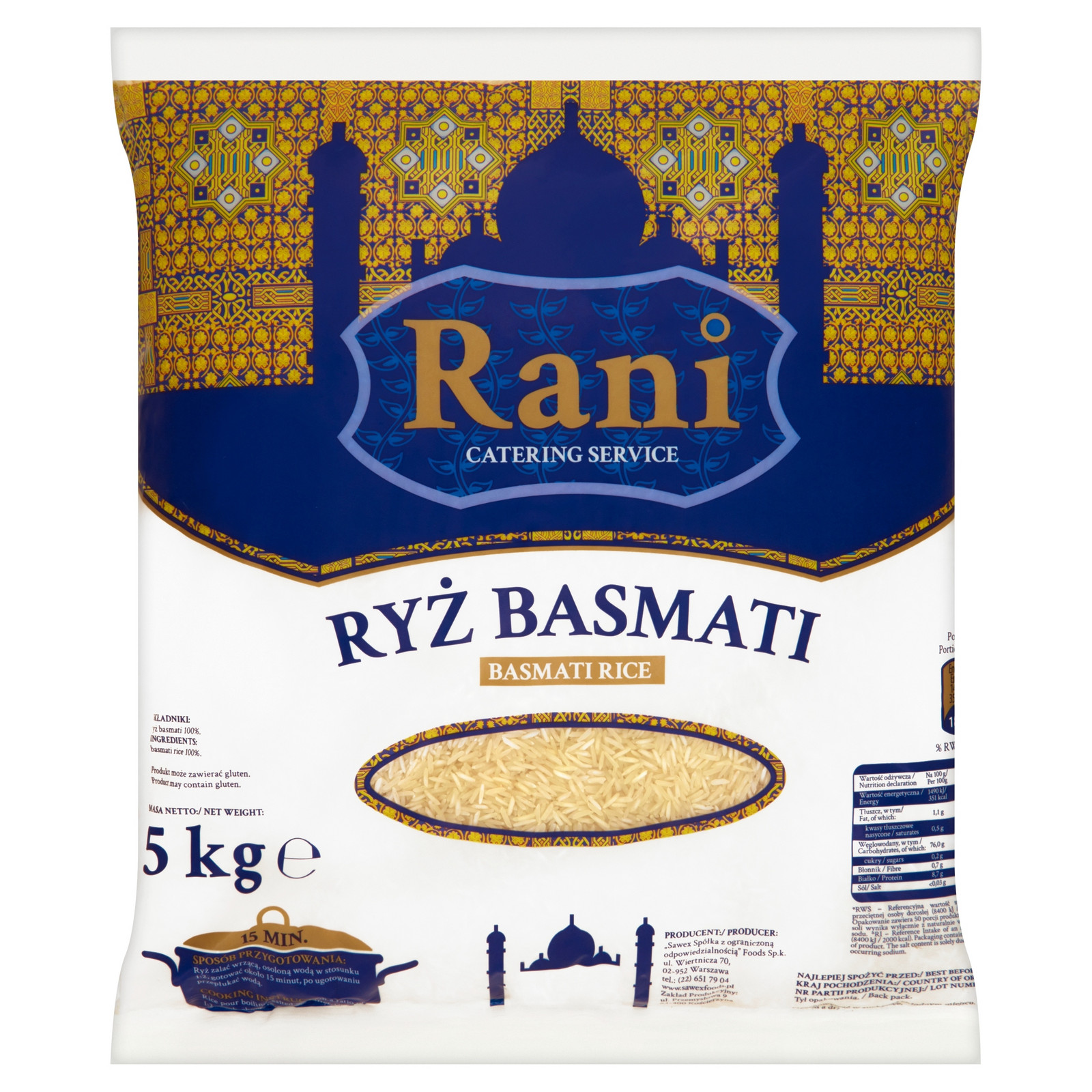 Rýže basmati 5 kg Rani