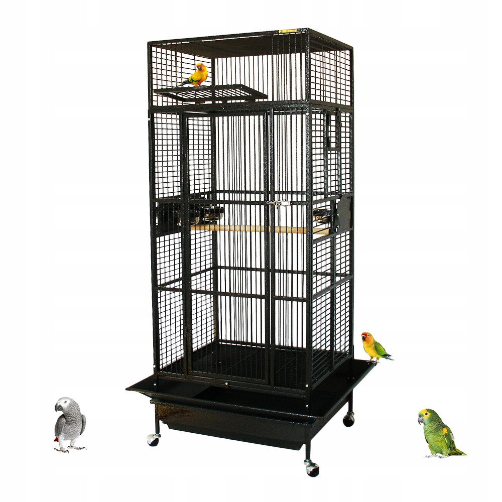 Terra International 205BS Klec voliéra pro papoušky tmavá antika 89x81x172