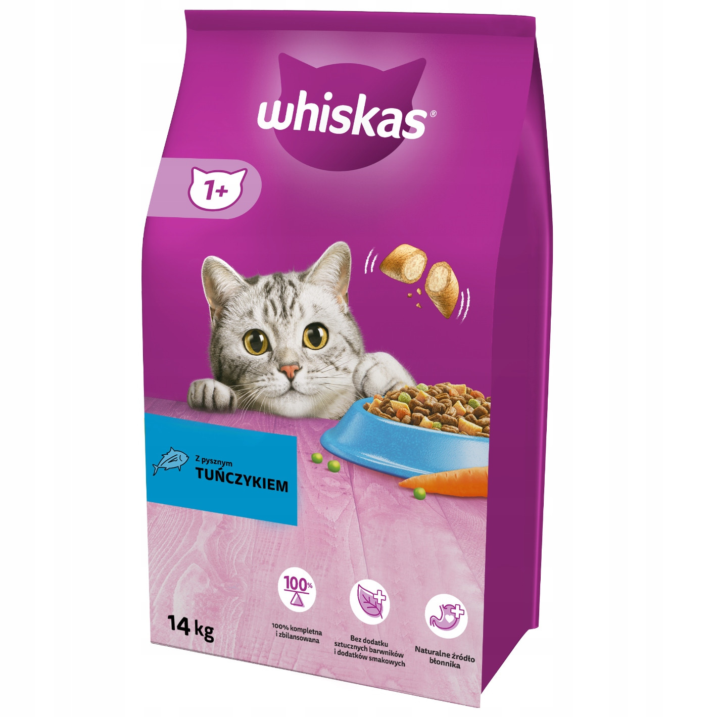 Whiskas granule tuňák pro dospělé kočky 14kg