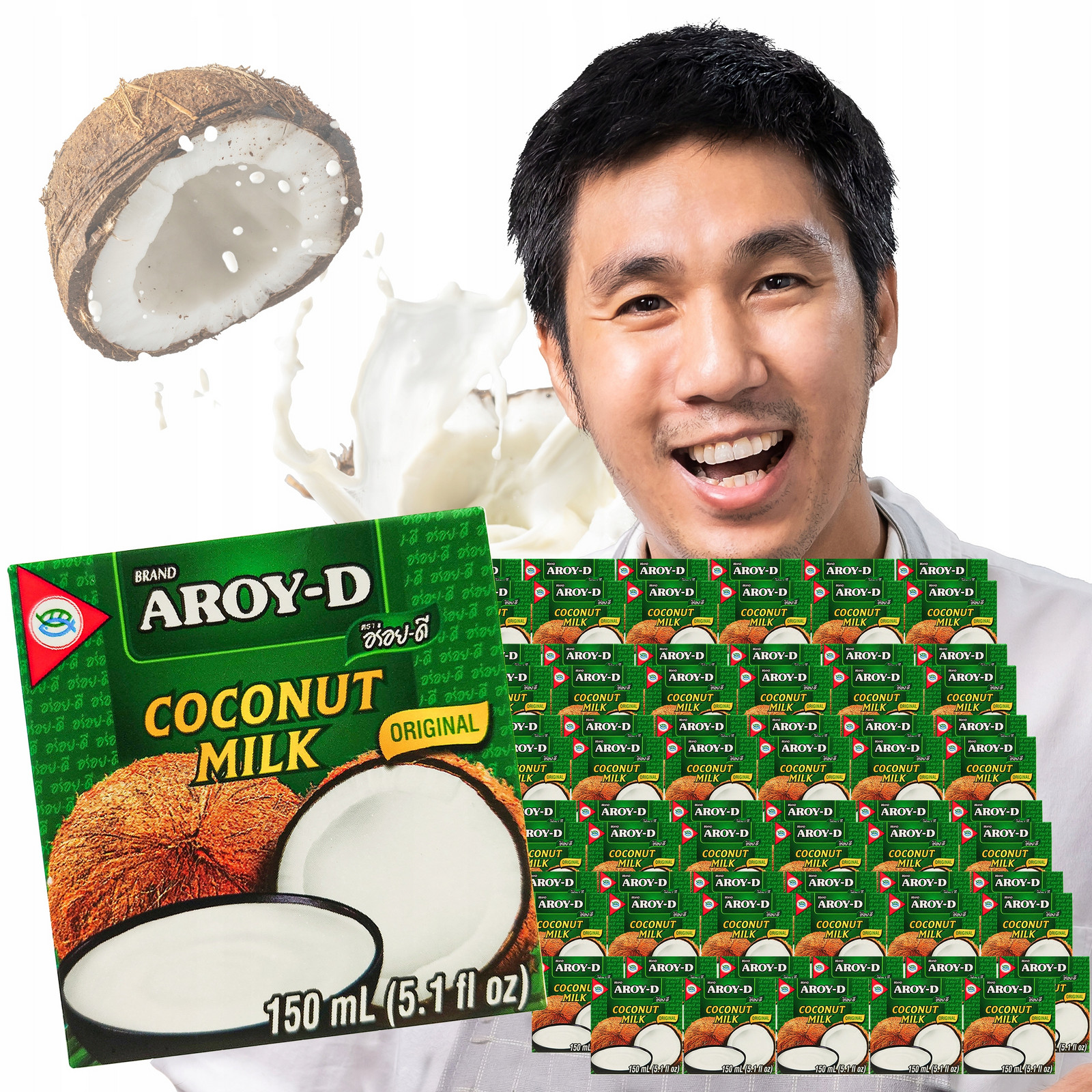 Kokosové Mléko Aroy-d 72X150ML