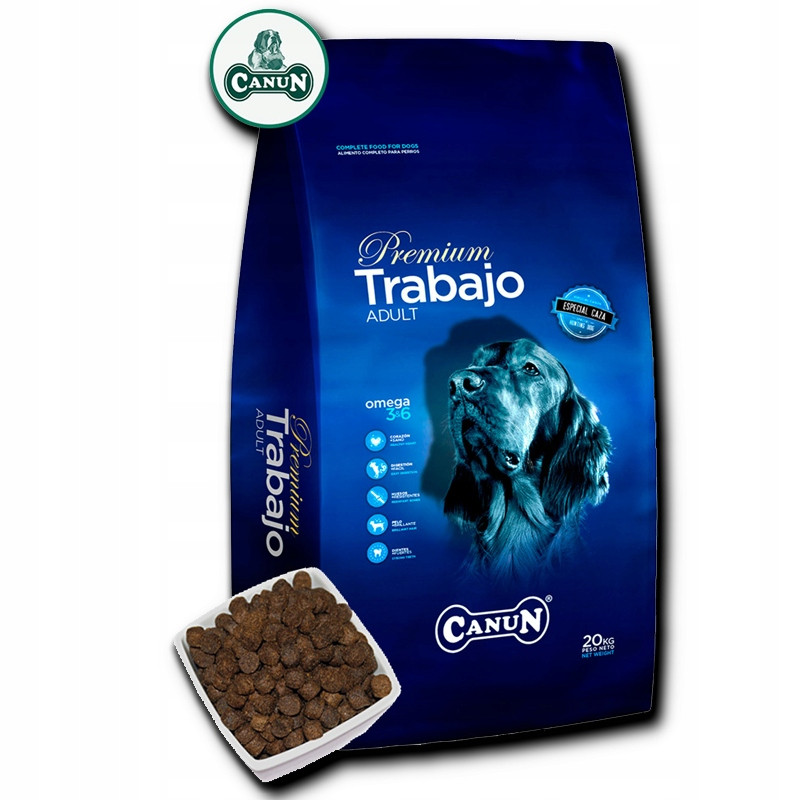 Suché Krmivo Canun Trabajo 20 kg pro energické a lovecké psy