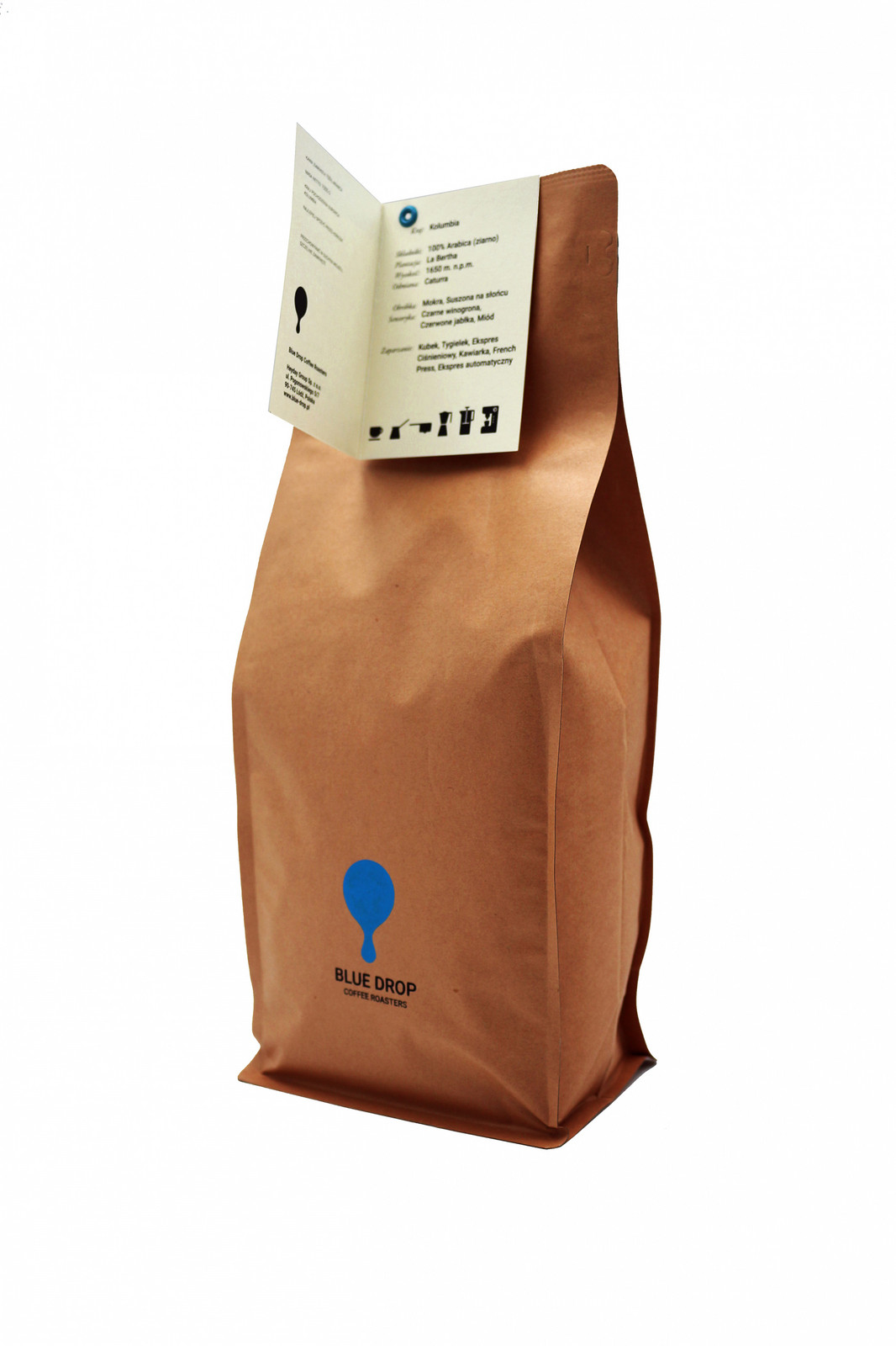 Káva zrnková Arabica Blue Drop Coffee Roasters Colombia La Bertha 1000 g