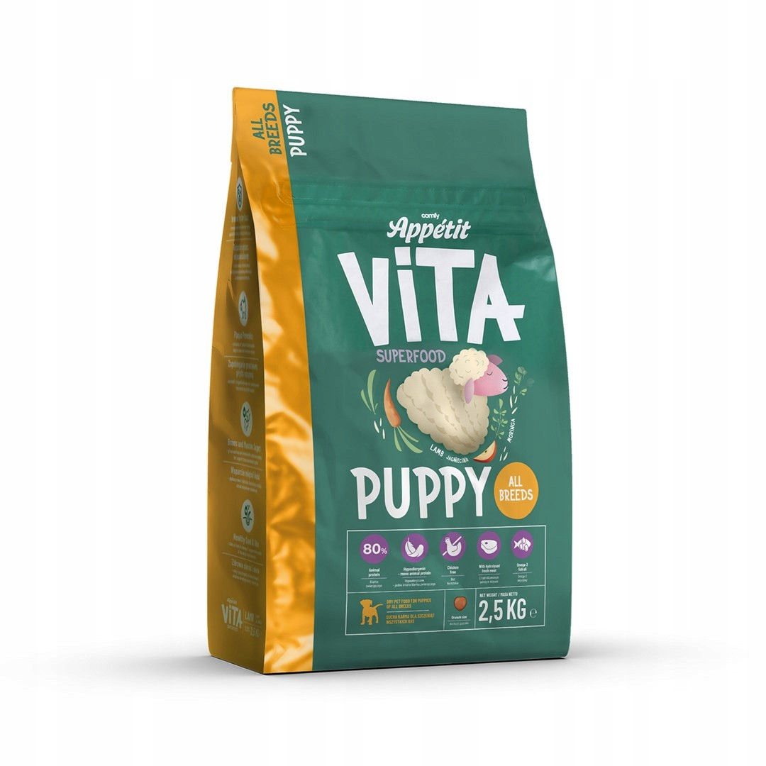 Comfy Appetit Vita Superfood,krmivo pro štěňata všech plemen,lamb 2,5 kg