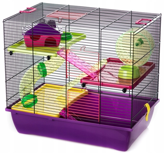 Klec s toaletou pro malé hlodavce I 44 x 50 x 33 cm