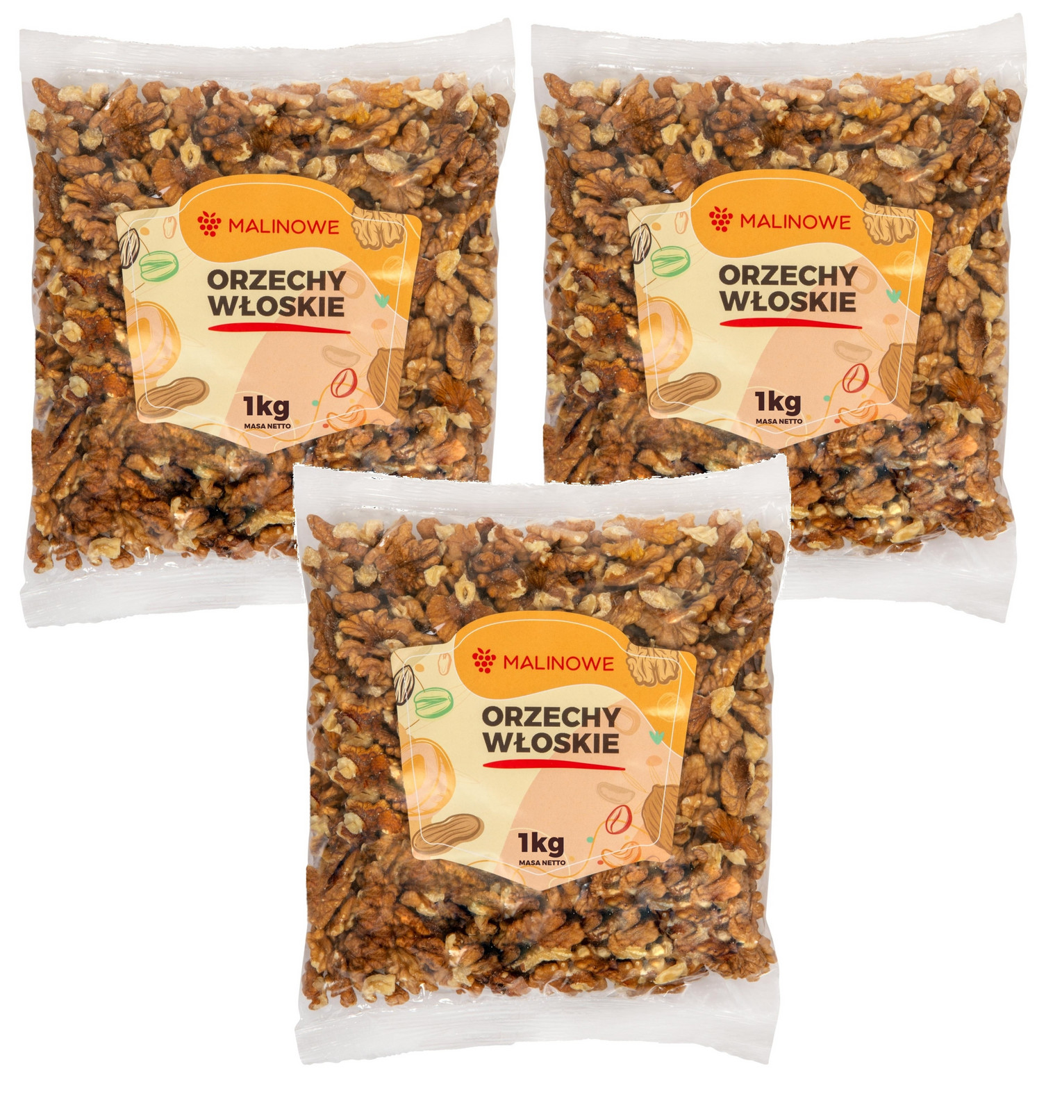 Sada Vlašských Ořechů 3 x 1kg Přírodní