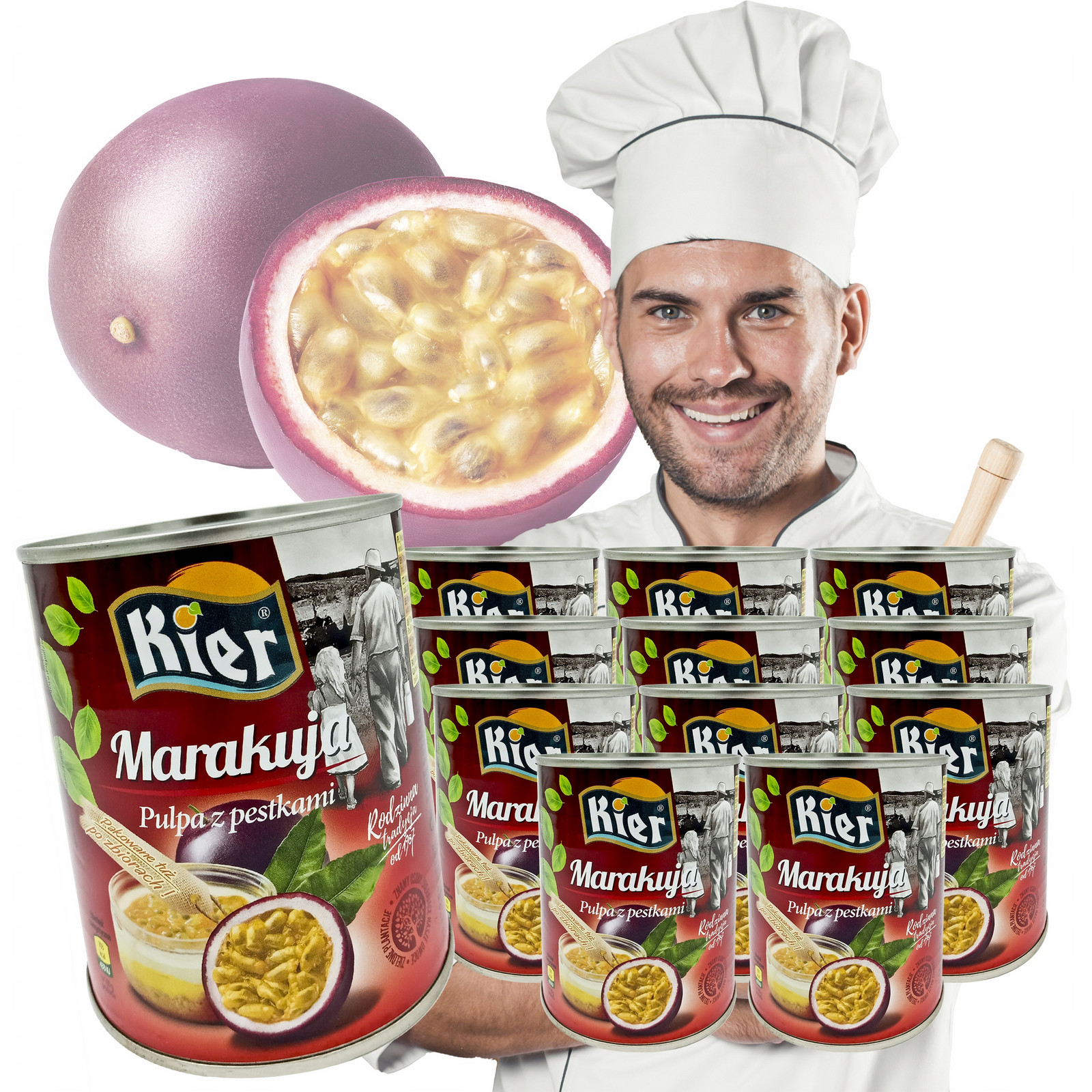 Marakuja pyré S Peckami 12X850G Plechovka