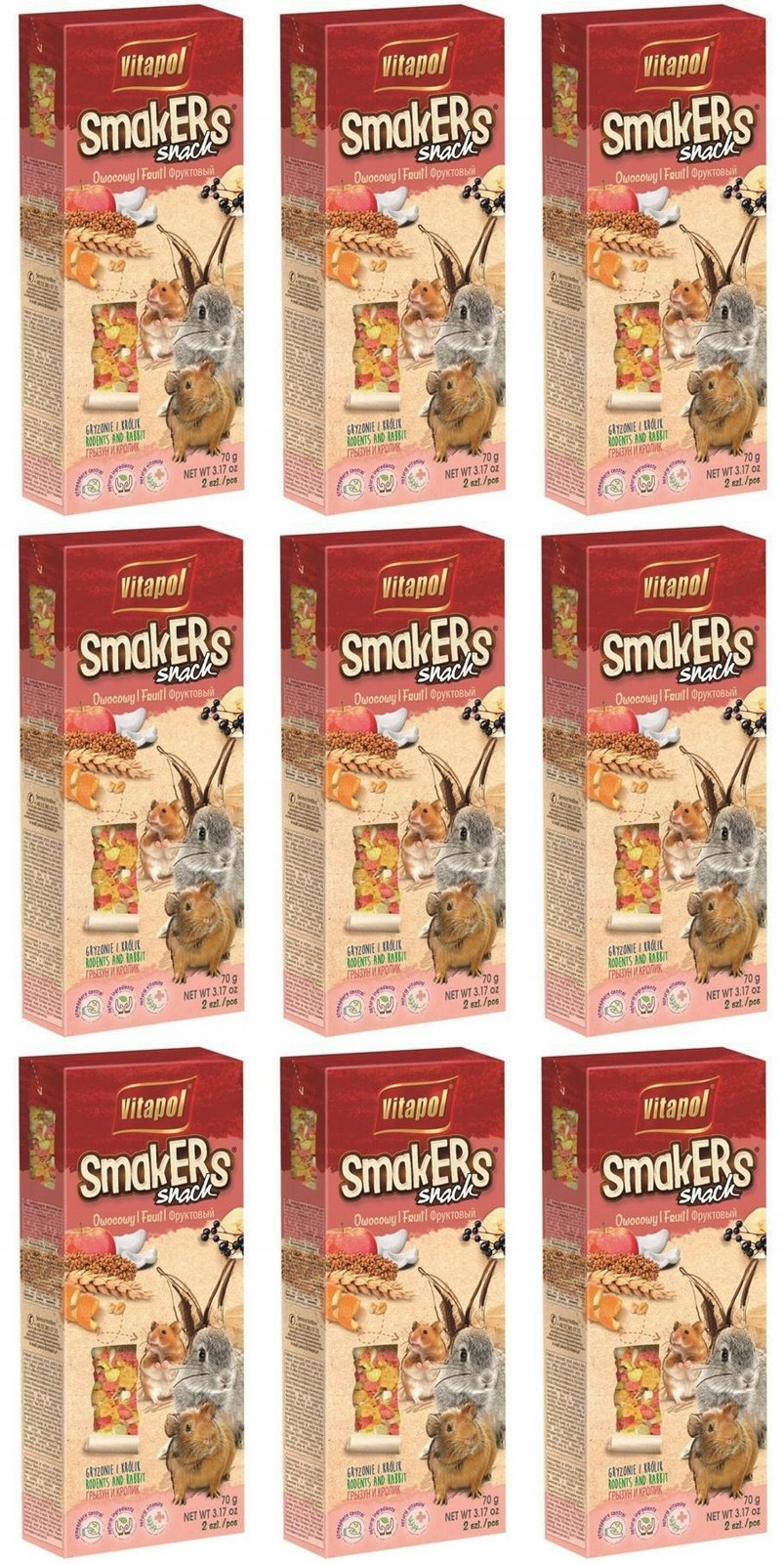 Pochoutky baňka Vitapol 90 g křeček, králík 9 ks