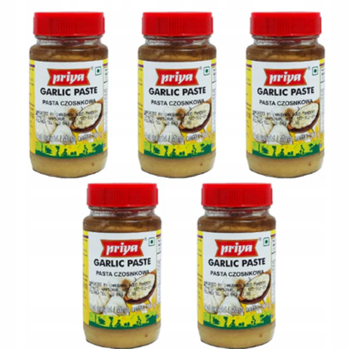 Priya česneková pasta (svazek 5 x 300 g)