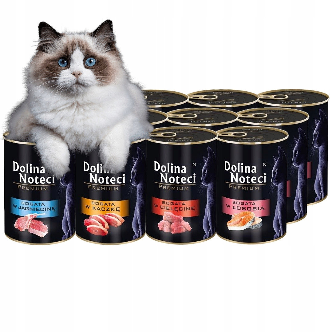 Dolina Noteci Premium krmivo mokré kočky Bohaté na MIX Chutí bez obilovin 12x400g