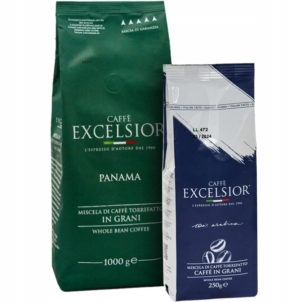 Káva zrnková Excelsior Panama 1 Kg Bonus: 250 g kávy videokniha