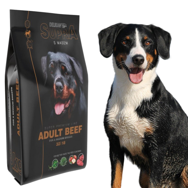 Delikan Supra Adult Hovězí maso 3 kg
