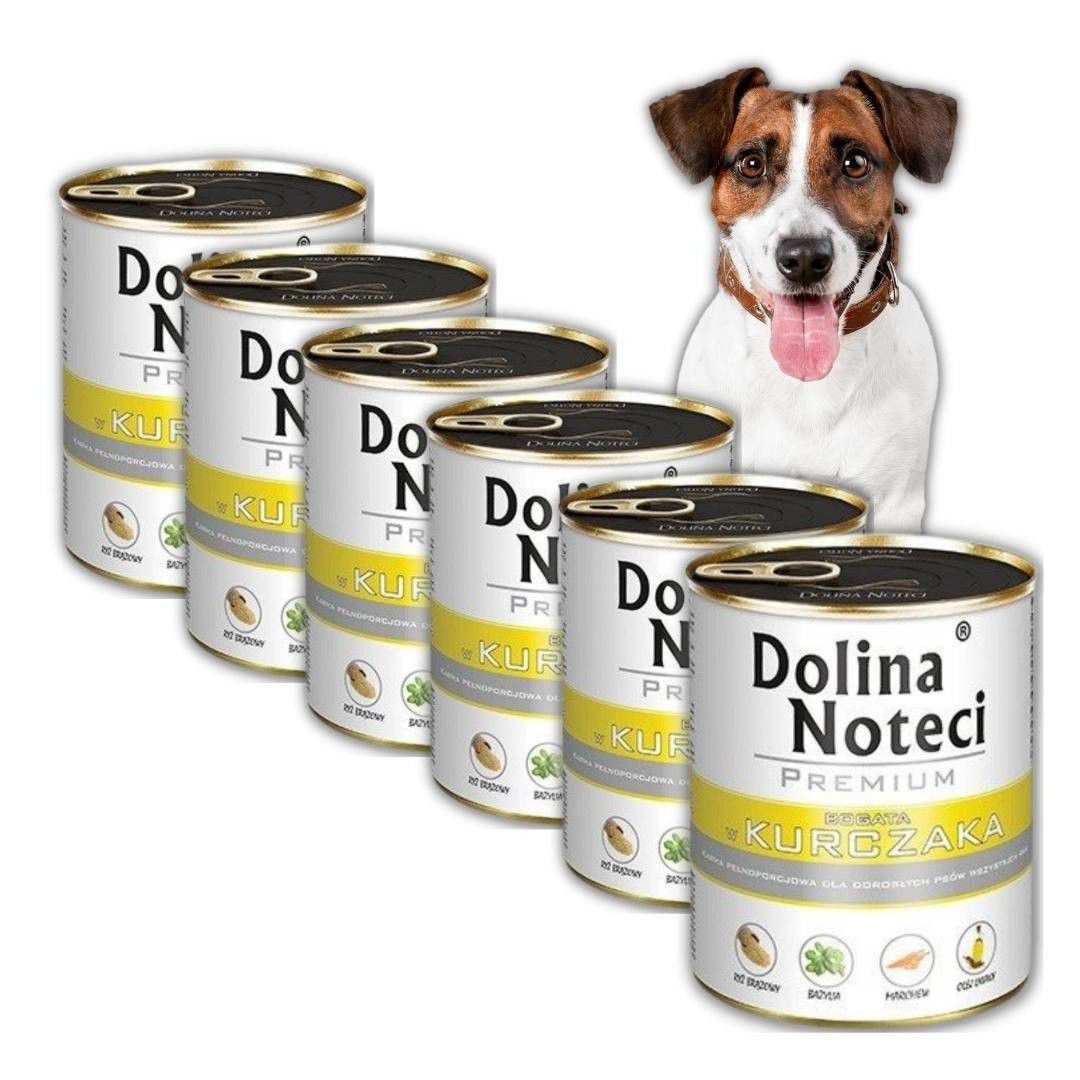 Dolina Noteci Premium Vlhké Krmivo pro psy Kuře 6x800 g