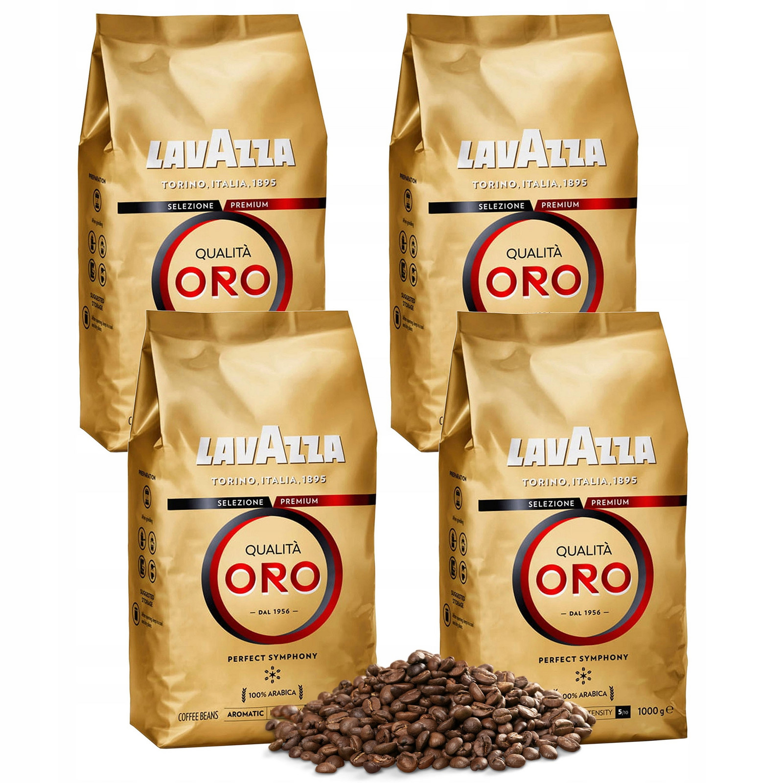 Lavazza Qualita Oro-Káva zrnková středně pražená, káva italská 4 kg