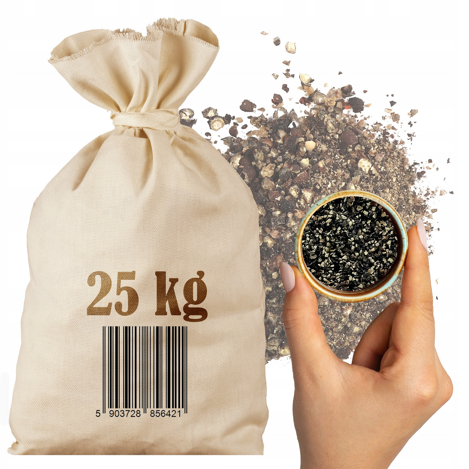 Pepř Černý tepaný 25kg Ostrý aromatický Přírodní