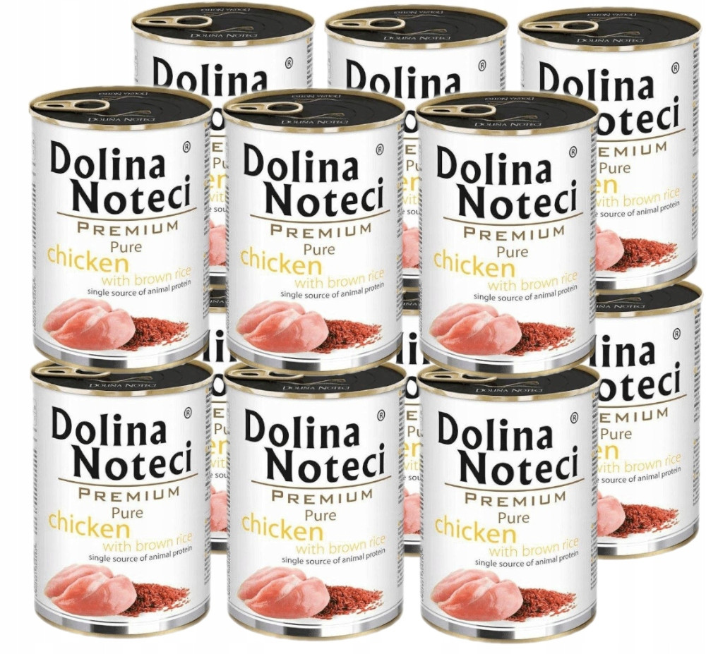 Vlhké krmivo pro psy Dolina Noteci Premium Pure Kuře s rýží 24x400 g
