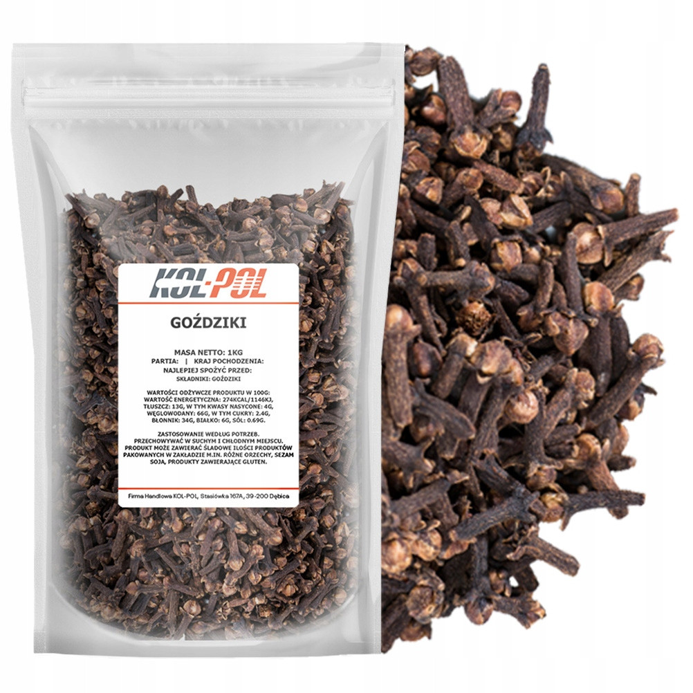 Hřebíček 1kg Celý sušený hřebíček aroma kvalita