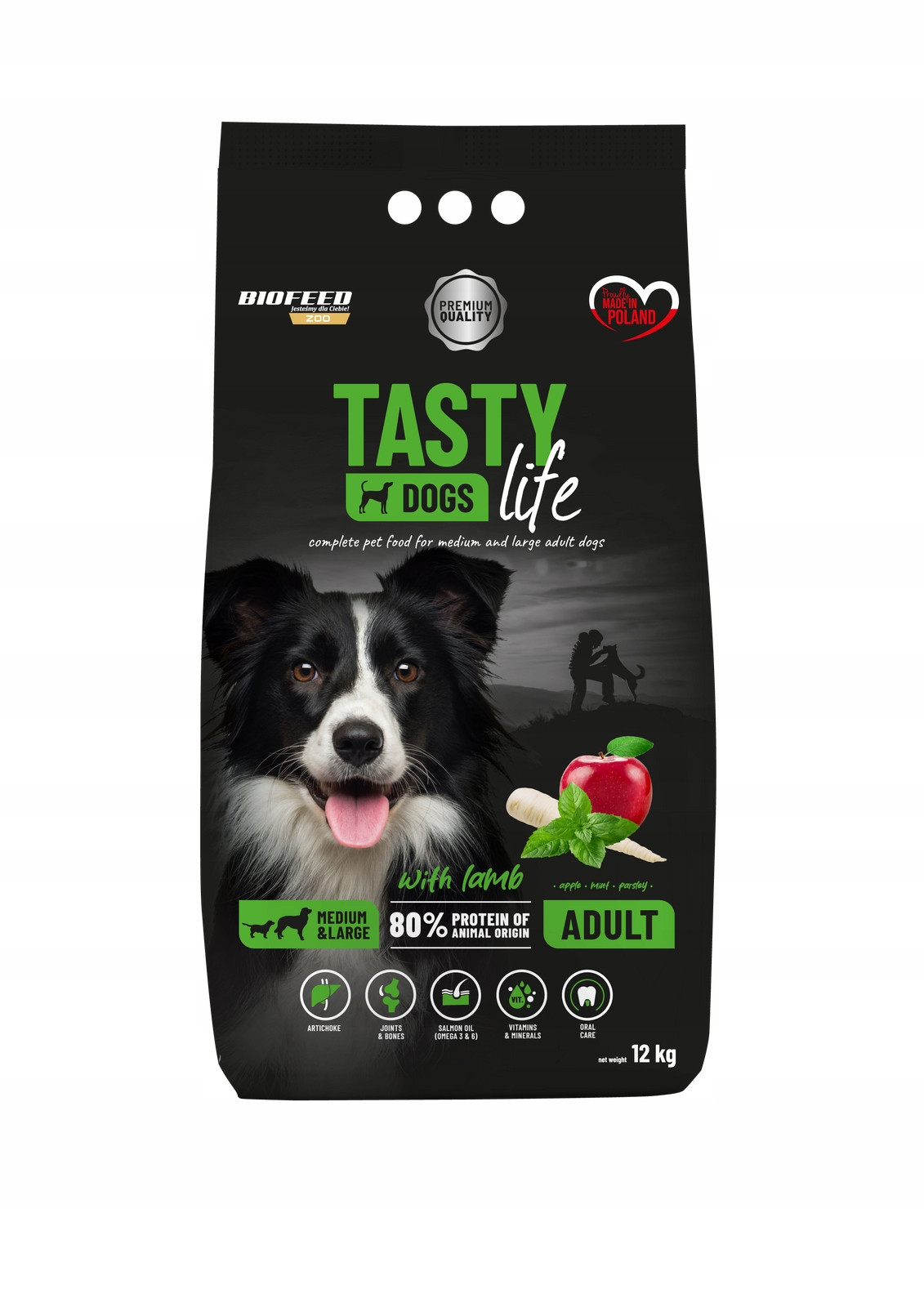 Biofeed Tasty Dogs Life krmivo pro psy Jehněčí 12 kg