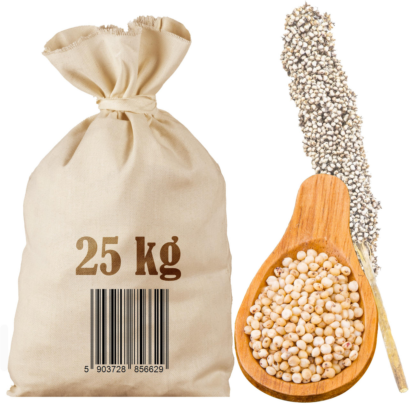 Sorgo Bílé 25kg Zrno sáček
