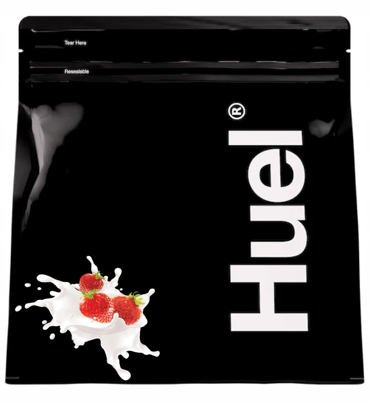 Huel Black Edition vysokoproteinová Jahody smetanou 17 jídel +odměrka
