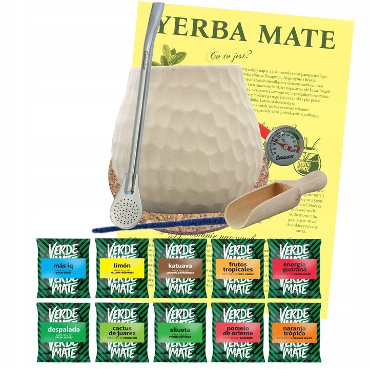 Obrovská startovací sada Yerba Mate 10x50g 500g