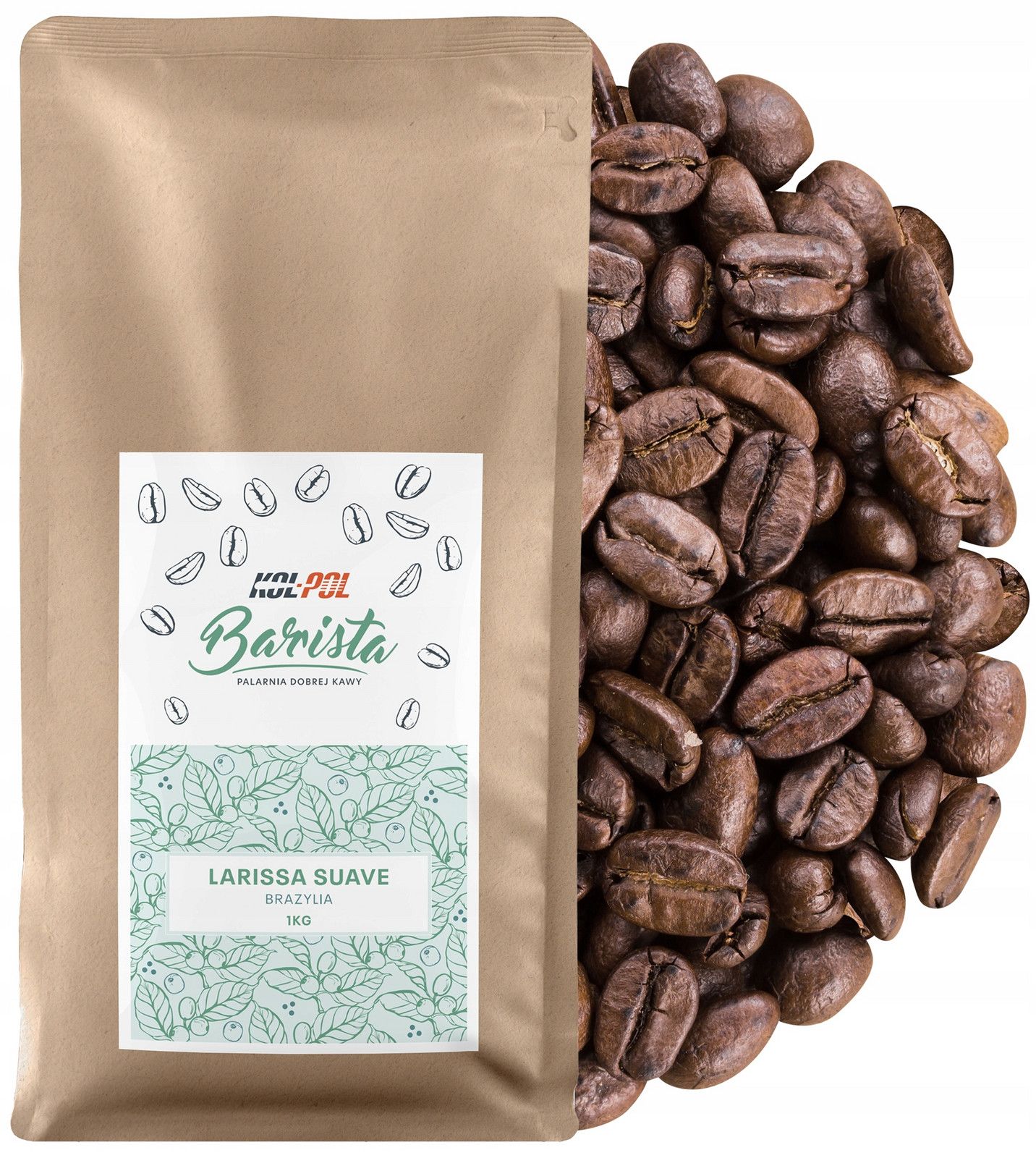 Káva Zrnková 1kg Káva Arabica Čerstvě pražená Larissa Suave x Kol-Pol