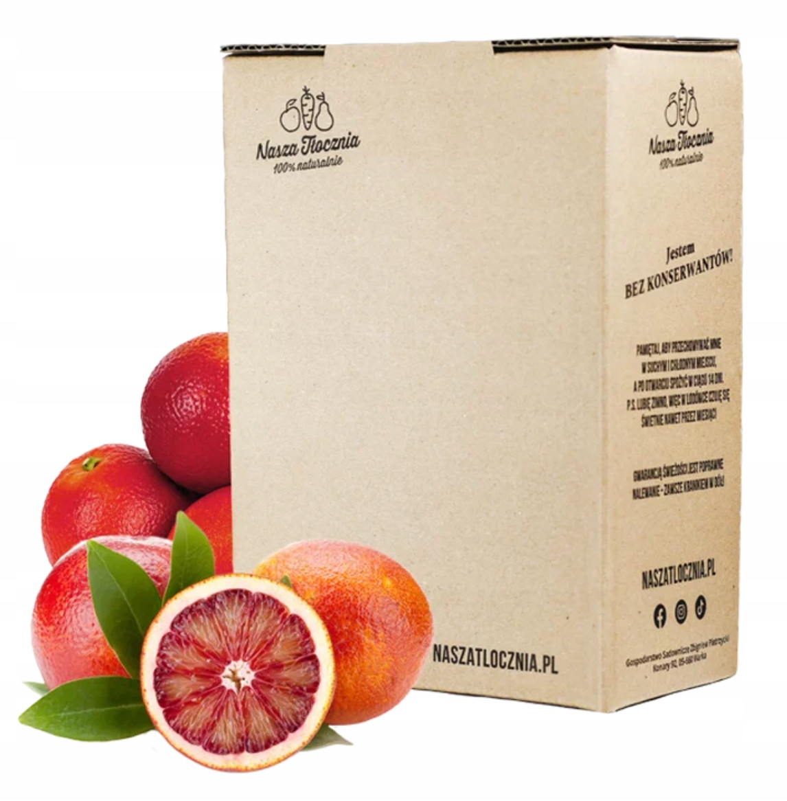Nasza Tłocznia Šťáva 100% Červený Pomeranč 5l