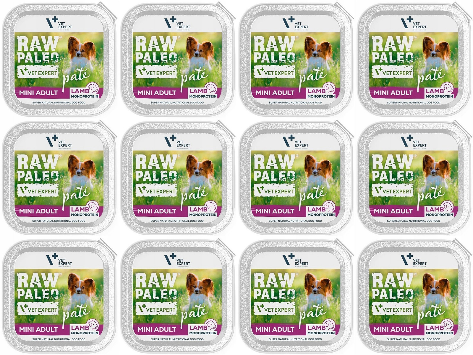 VetExpert Raw Paleo Pate Mini Adult Lamb 12 x 150 g