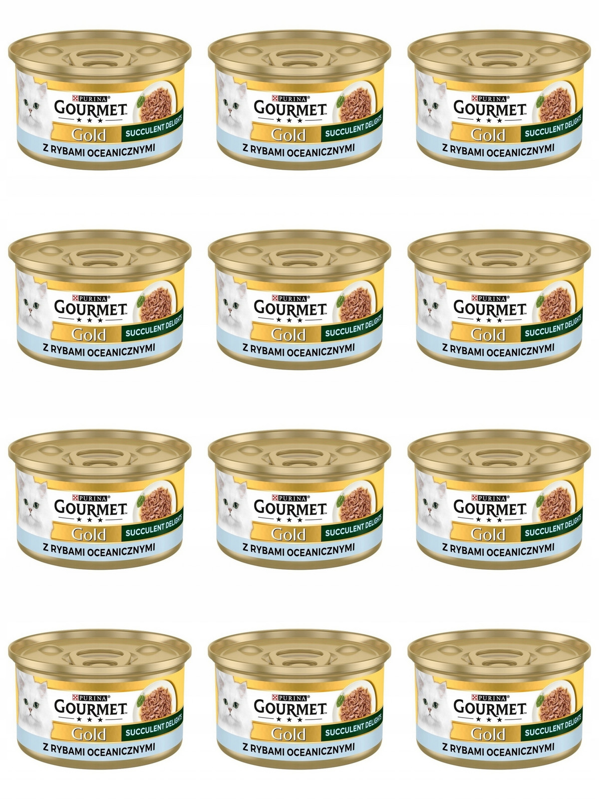 Gourmet Gold Succulent Delights Ryba oceán 12x85g