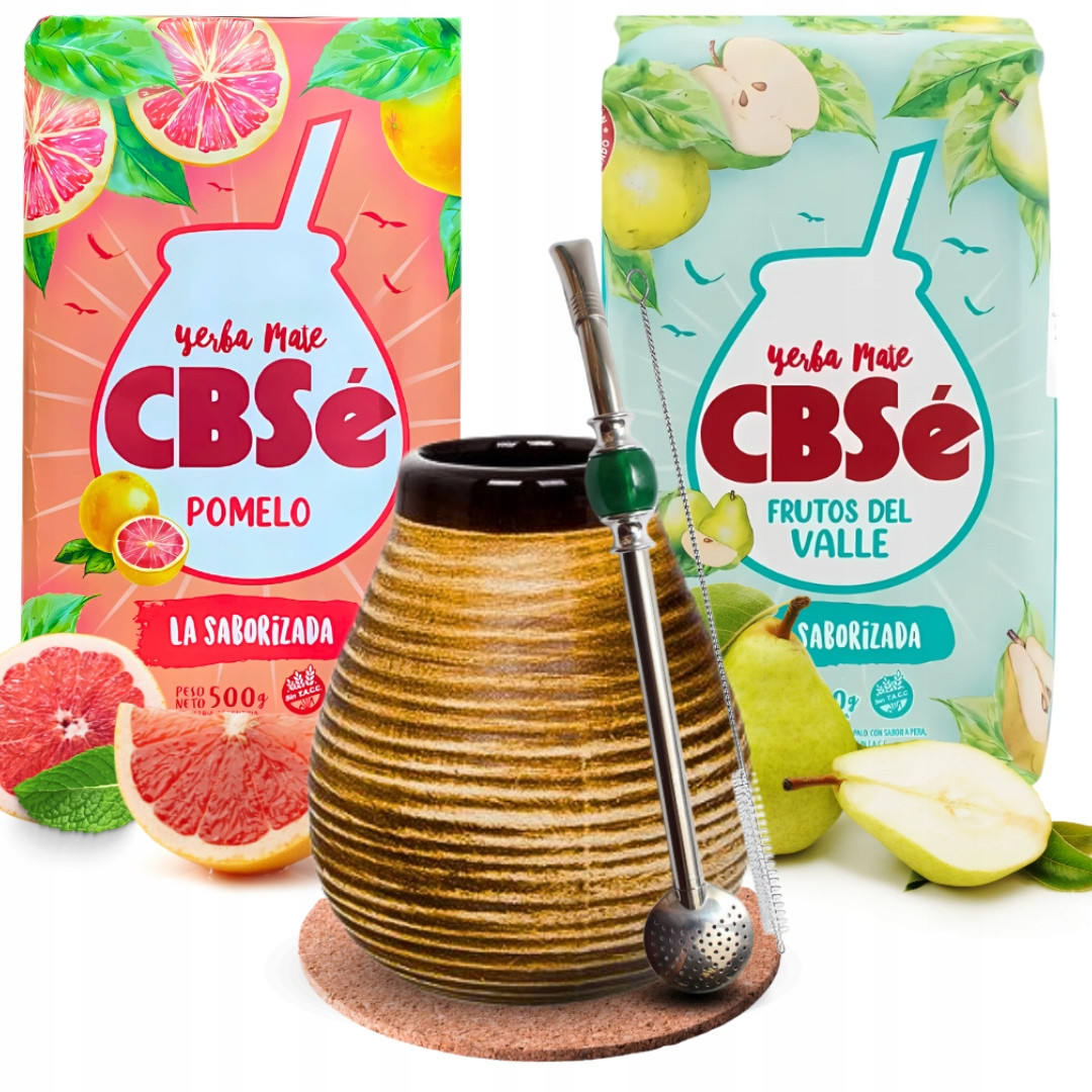 Sada pro Yerba Mate CBSe Pomelo Frutos del Valle Příslušenství